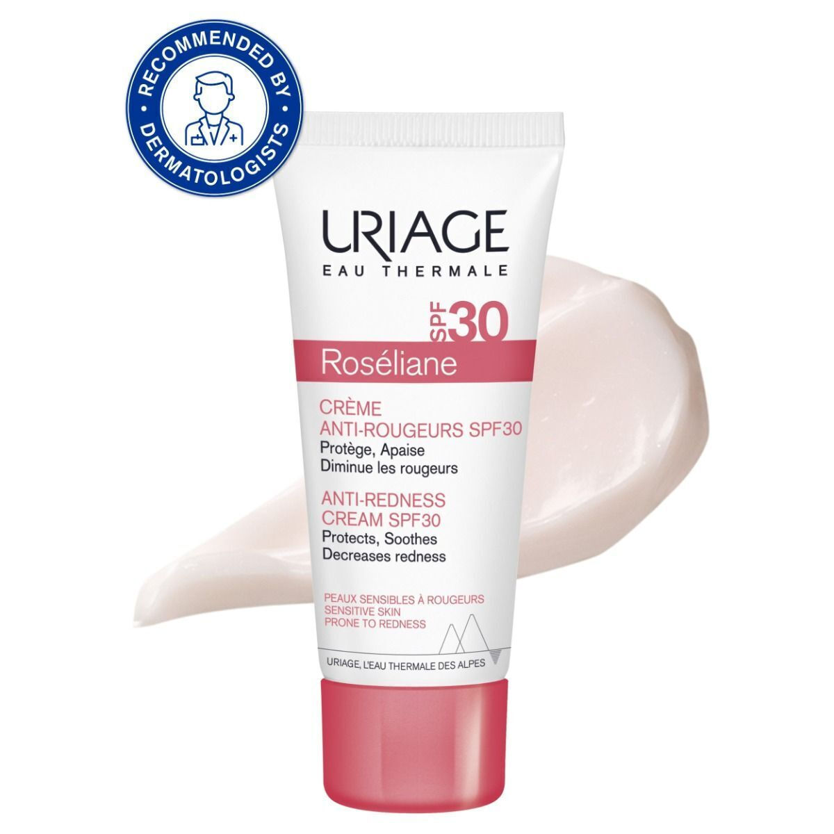 Uriage Roseliane Rich Ενυδατική Κρέμα Προσώπου με SPF30 κατά της Ερυθρότητας με Ceramides 40ml