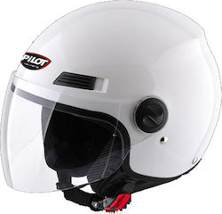 Pilot Fazer Jet Helmet ECE 22.05 900gr White PIL000KRA06
