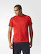 Adidas Designed 2 Move Men's Athletic T-shirt Short Sleeve Red