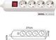 VK Lighting Πολύπριζο 4 Θέσεων με Διακόπτη Χωρίς Καλώδιο