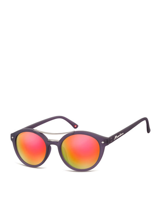Montana Eyewear MS21G Ανδρικά Γυαλιά Ηλίου με Μωβ Σκελετό και Πολύχρωμο Φακό