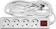 Adeleq Power Strip 4 Positions with Switch