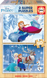 Holz Kinderpuzzle Frozen für 4++ Jahre 100pcs Educa