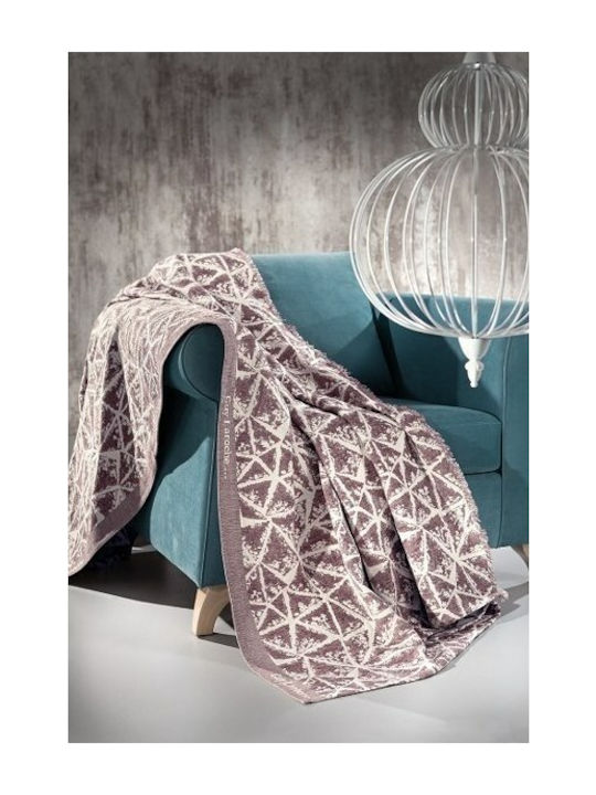 Guy Laroche Panorama Armchair Throw 250x170cm Purple