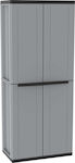 JLine Plastic Two-Door Wardrobe with 3 Shelves 268 68x37.5x163.5cm