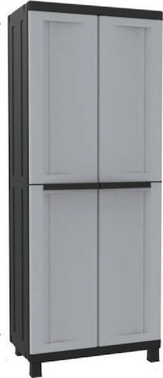 Двукрилен гардероб Twist Пластмаса с 3 рафтове 2680 Черно 68x39x170бр