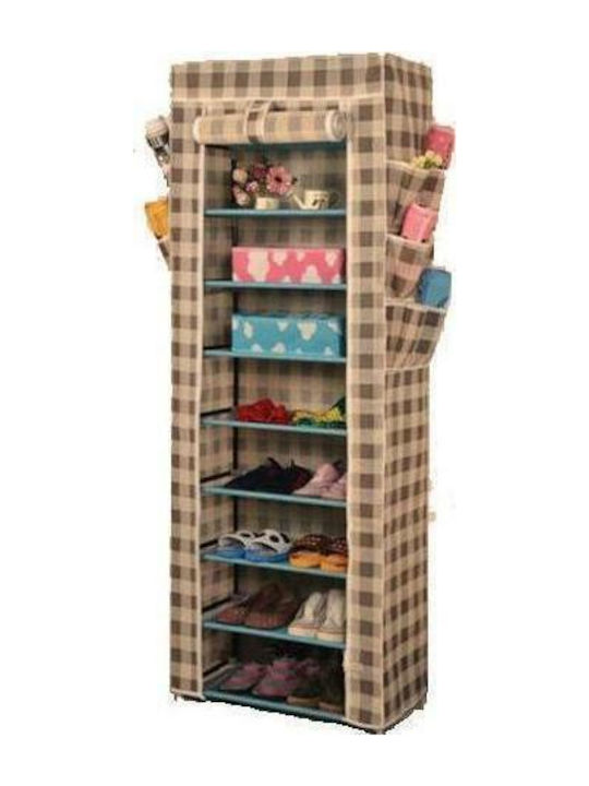 T-1099 Fabric Shoe Organizer Beige 60x30x160cm