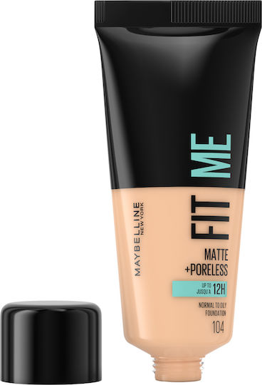 Maybelline Fit Me Matte + Poreless Liquid Foundation 105 Natural Ivory 30ml