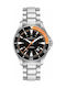 Hamilton Ανδρικό Ρολόι 40mm Αυτόματο με Ασημί Μεταλλικό Μπρασελέ