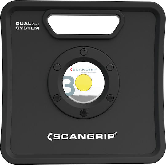 Scangrip Προβολέας Εργασίας Επαναφορτιζόμενος LED IP67 με Φωτεινότητα έως 3000lm Nova 3K C+R