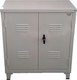 Doppelflügeliger Metallischer Außenschrank mit Verriegelungsfunktion mit 1 Regal 80x45x90cm