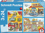 Kids Puzzle Fire Engine & Police for 3++ Years 24pcs Schmidt Spiele