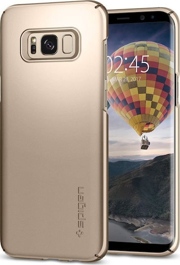 Spigen Thin Fit Задна корица Пластмаса Златист (Galaxy S8)