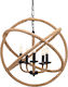 Aca Cern Candelabru 5xE14 Ø80cm Bej 563625PCR