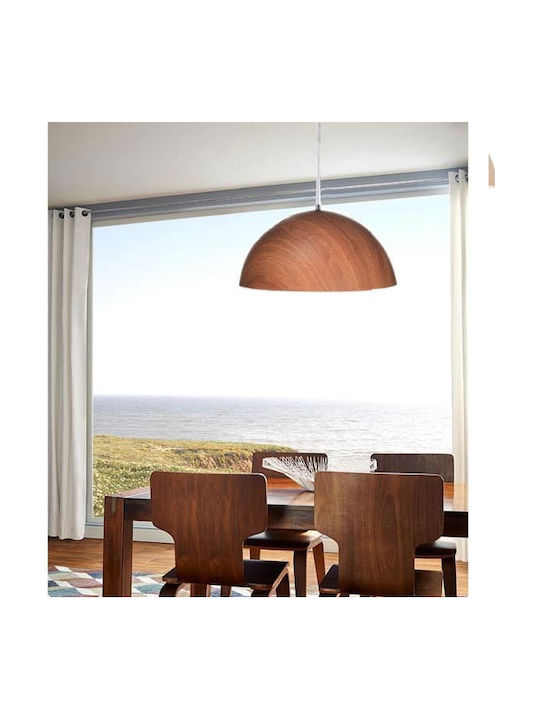 Aca Melina Pendant Light Brown Bell with Socket...