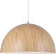 Aca Pendant Light Brown Bell with Socket E27 40x40cm