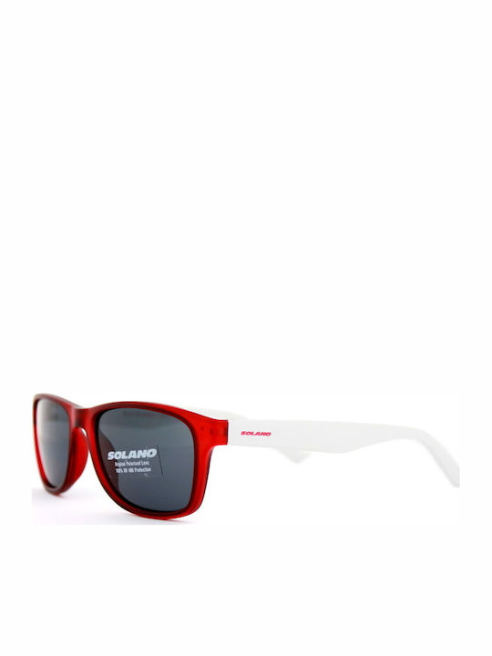 Solano Women's Sunglasses with Red Plastic Frame SS50038C