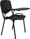 HomeMarkt Καρέκλα με Αναλόγιο Φροντιστηρίου Μαύρη 52x55x77εκ.