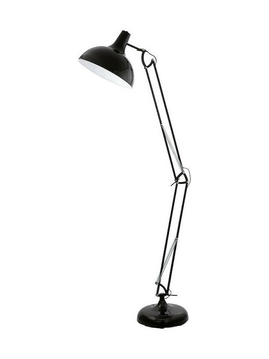 Eglo Borgillio Floor Lamp H190xW34cm. with Socket for Bulb E27 Black