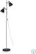 Ideal Lux Elvis PT2 Floor Lamp H160xW24cm. with Socket for Bulb E27 Black