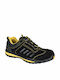 Portwest Lusum Low Work Black Black/Yellow S1P with Certification P, HRO,SRC