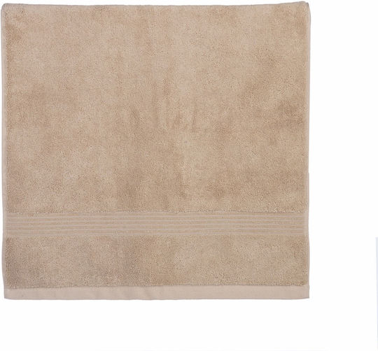 Nef-Nef Homeware Facecloth Aegean 50x100cm Beige Weight 705gr/m²