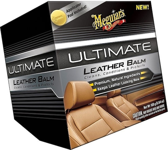 Meguiar's Ultimate Leather Balm Αλοιφή Καθαρισμού / Γυαλίσματος και Προστασίας για Δερμάτινα Μέρη Αυτοκινήτου 160gr