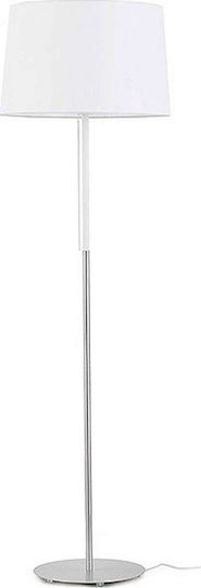 Faro Barcelona Volta Stehlampe Höhe 151xLänge 45cm mit Lampenbirnensockel E27 Nickel Matt
