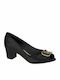 Anatomic Synthetic Leather Black Heels