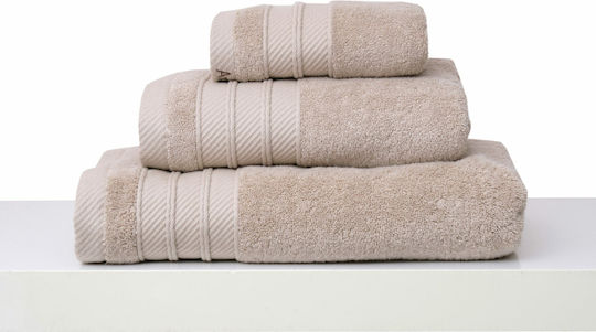 Anna Riska Πετσέτα Προσώπου Soft 50x100εκ. Sand Βάρους 600gr/m²