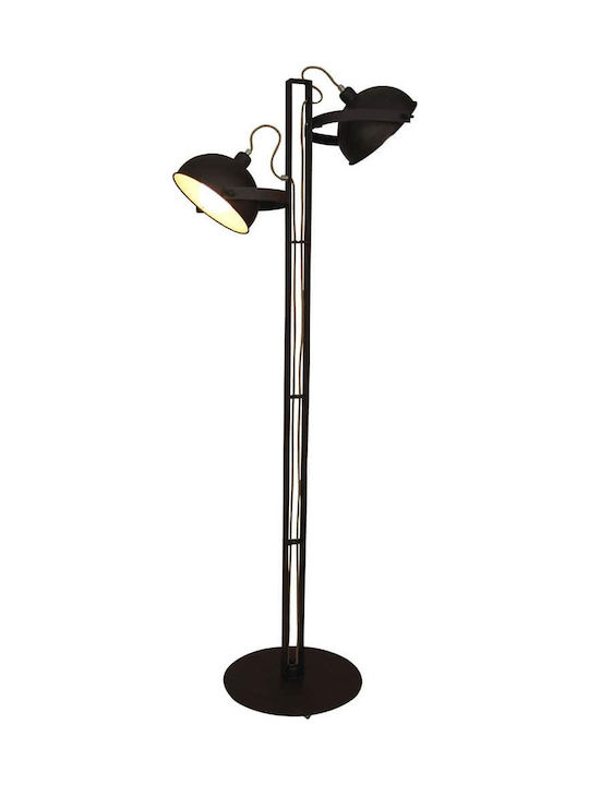 Home Lighting Omaha Vintage Φωτιστικό Δαπέδου Υ170xΜ70εκ. με Ντουί για Λαμπτήρα E27 Καφέ