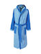 Dimcol 4020 Men's Hooded Bathrobe Σιέλ 450gr/m² 1330912004840228