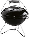 Weber Smokey Joe Premium Ανοξείδωτη Φορητή Charcoal Grill Μαύρη 37cm