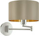 Eglo Maserlo Modern Lamp Wall with Socket E27 and Switch Silver 23x26x26cm