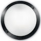 Ideal Lux Lucia-1 Outdoor Ceiling Flush Mount E27 in Black Color 096674