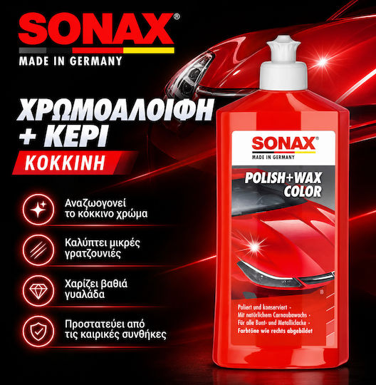 Sonax Salve de culoare + Ceară Roșie 250ml
