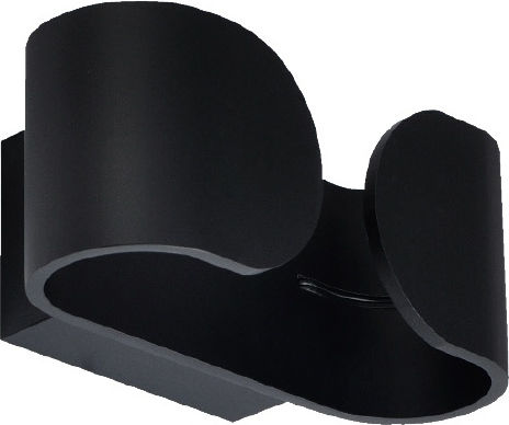 Aca Nephele Modern Leuchte Wand mit Integrierter LED und Warmweißes Licht Schwarz 16x9x7cm