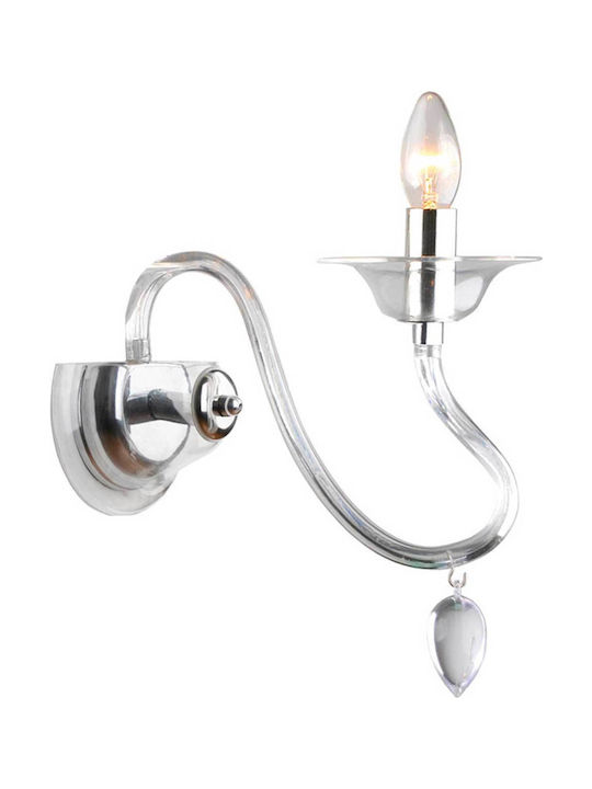 Aca Lamp Wall Silver