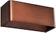 Aca Modern Wall Lamp with Integrated LED and Warm White Light Copper Width 25cm