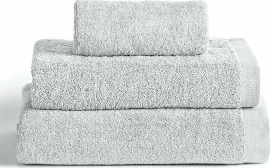Kentia Πετσέτα Χεριών Brand 40x60εκ. Silver Βάρους 600gr/m²