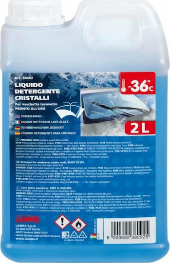 Lampa Screen Wash -36°C Αντιπαγωτικό Καθαριστικό Υγρό Τζαμιών Αυτοκινήτου 2lt
