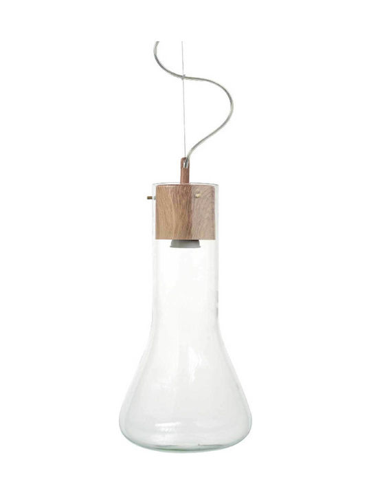 Aca Pendant Light Transparent with Socket GU10 20x82cm