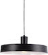 Aca Domenica Pendant Light Black Bell with Socket E27 36x120cm