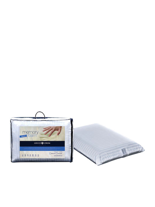 Greco Strom Μαξιλάρι Ύπνου Memory Foam Ανατομικό 40x70x12cm