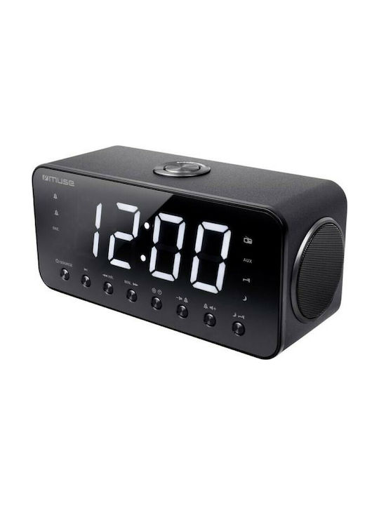 Muse M-192CR Tabletop Digital Clock with Alarm & Radio M-192CR