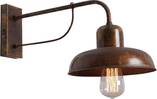 Zambelis Lights Vintage Lumină de Perete cu Soclu E27 Roșu 22cm
