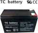 TC Battery TS9-12 Μπαταρία UPS με Χωρητικότητα 9Ah και Τάση 12V