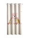Saint Clair Kids Grommet Top Curtain Teddy Rose 1752030115063 160x250cm