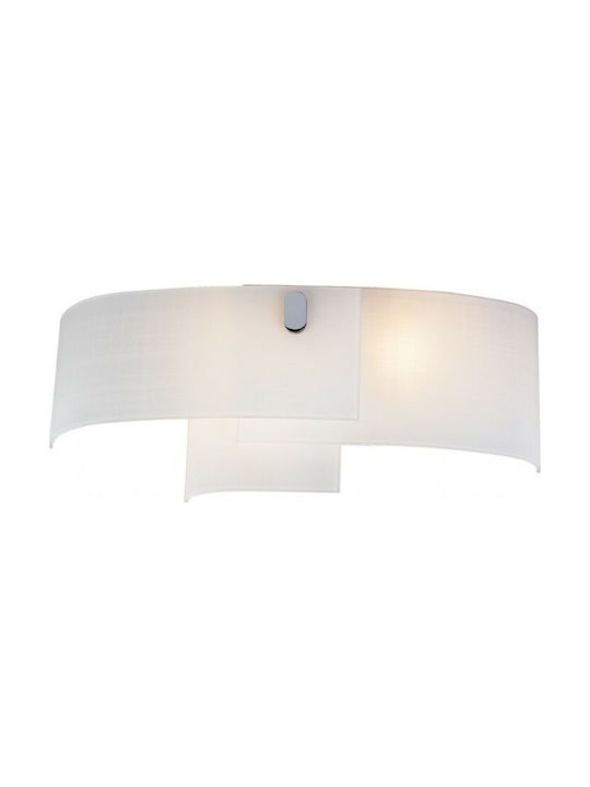 Aca Modern Wall Lamp with Socket E27 White