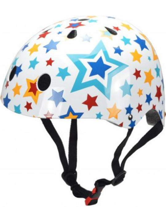 Kiddimoto Sterne Kinderfahrrad- / Rollerhelm Mehrfarbig